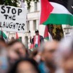 Detenidos decenas de partidarios del grupo prohibido Acción Palestina, 55 frente a Westminster