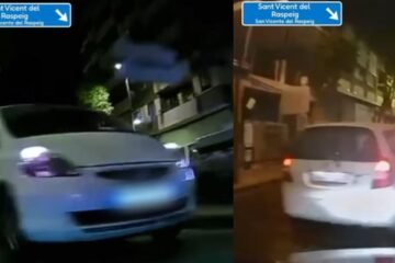 Miles de personas se escandalizan al ver la sucesión de maniobras peligrosas de un coche en Alicante: “Adelantar ahí con línea continua es una auténtica temeridad”