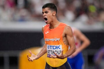 Attaoui dispara la ilusión en las semifinales de los 800 metros: «Me he venido arriba»