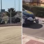 La espectacular persecución policial de varias patrullas intentando atrapar a un vehículo que se había dado a la fuga en una carretera de Parla: “Viene fuerte el nuevo GTA VI”