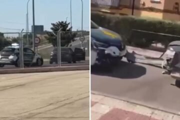 La espectacular persecución policial de varias patrullas intentando atrapar a un vehículo que se había dado a la fuga en una carretera de Parla: “Viene fuerte el nuevo GTA VI”