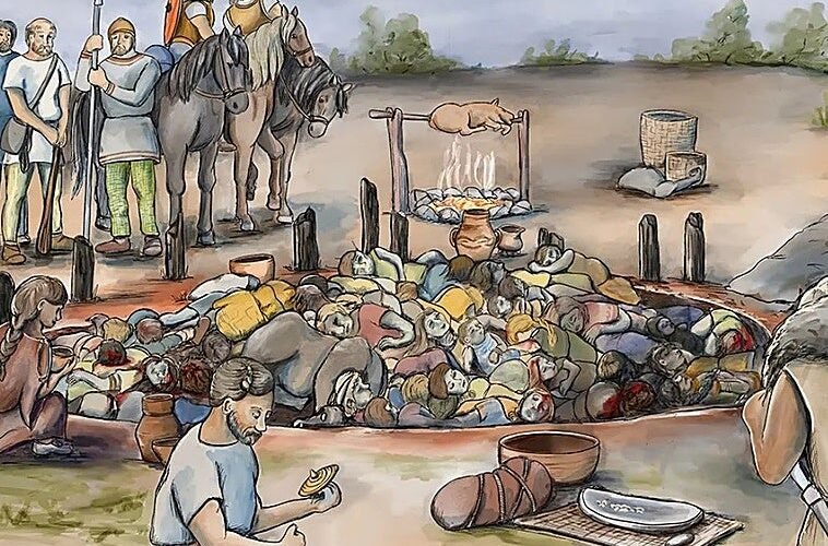 Una fosa común revela una inusual matanza de mujeres y niños hace 2.800 años en Serbia