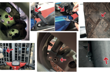 Inspectores de ITV muestran los defectos más graves que han detectado en algunas motos que iban a pasar la prueba