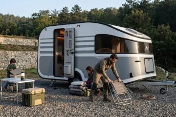 Una caravana compacta con una gran sensación de espacio interior: la clave son sus grandes ventanas panorámicas
