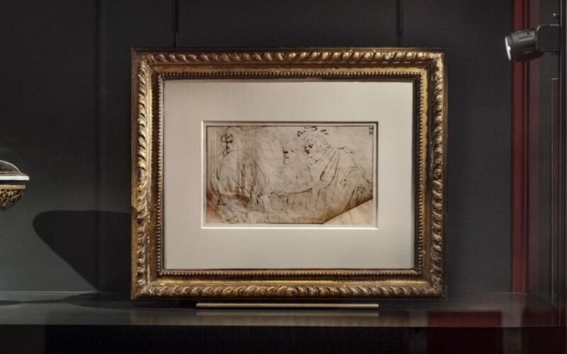 Salen a la luz un dibujo y un manuscrito de Rubens en una hoja de cuaderno de 1607