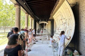 Restaurado en Pompeya un fresco que representa la boda de Dioniso y Ariadna