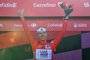 Andorra, el último trofeo en la infinita colección de Pogacar, que no se obsesiona con el récord de 13 victorias de etapa de Maertens en la Vuelta: »No me lo planteo»