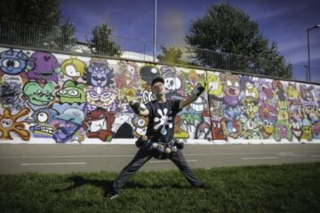 Un grafiti colectivo de 17 metros